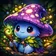 A vibrant, colorful abstract avatar with fluid shapes blending in a circular composition, conveying friendliness and trust.